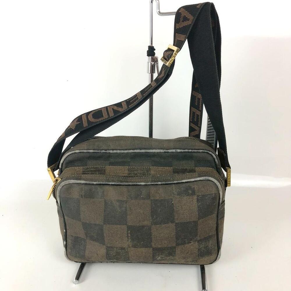 FENDI Pequin Shoulder Bag Handbag